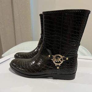 Michael Kors Brown Rubber Rainboots